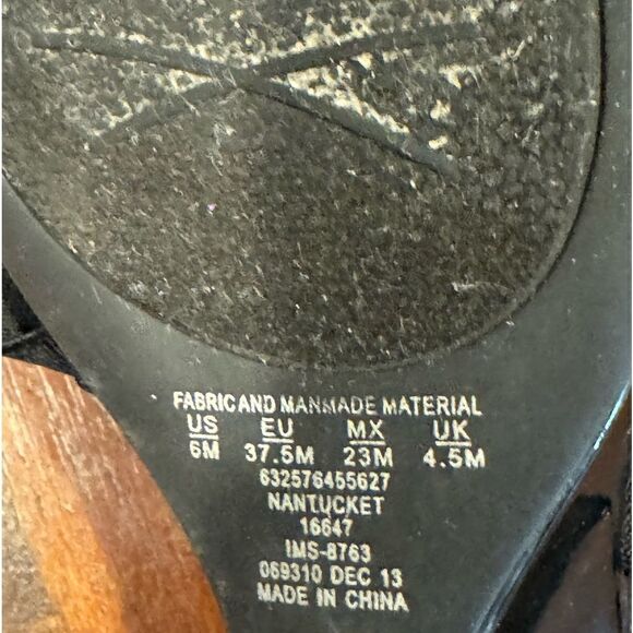 Laura Scott Nantucket Wedge Slingback Sandals Heel Size 6M - Picture 11 of 11